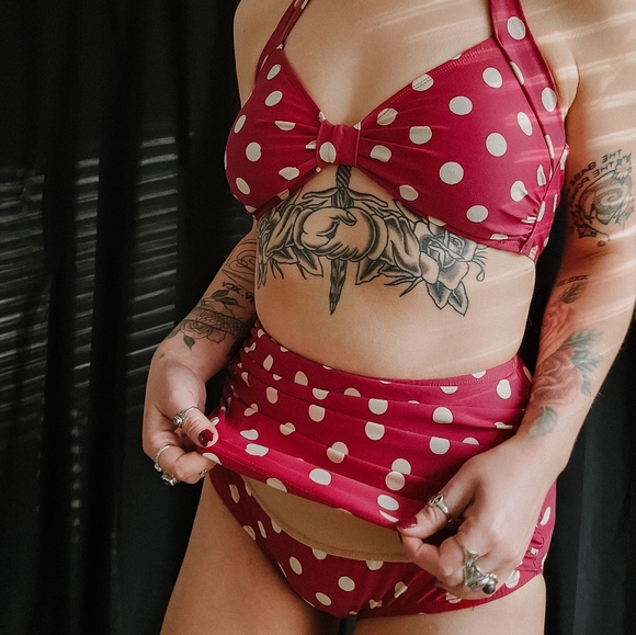 Esther Williams retro/vintage high waisted bathing suit - Picture 2 of 3